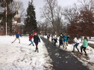 A snowball fight that followed was "a very civil fight," according to Mr. Syfu.