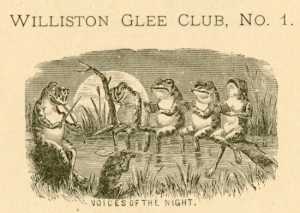 Cartoon from the 1878 Caldron, a senior class yearbook. (Click all images to enlarge.)