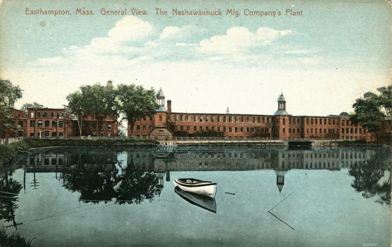 Postcard, ca. 1910. The image originated from the same photograph as a night view further down the page, with different coloring applied in the printing process.