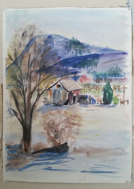 Holly Alderman, View from the Hathaway Art Studio. Collection of the Artist.