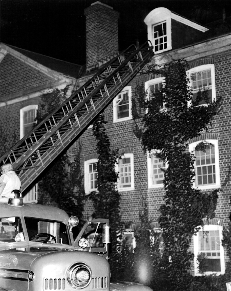 Not the event mentioned above, but another fire scare from the 1950s.