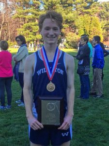 Nick Hill '17 who won the NEPSAC All-Star meet and received the “Alan Shaler” Most Valuable Runner award