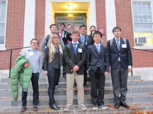 Members of Williston's Model UN team at a recent gathering
