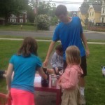 Williston's Clare boys buying lemonade